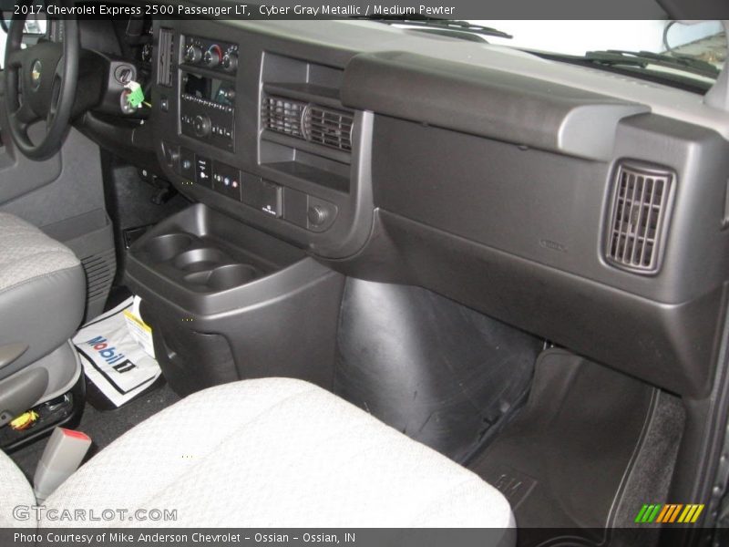 Cyber Gray Metallic / Medium Pewter 2017 Chevrolet Express 2500 Passenger LT