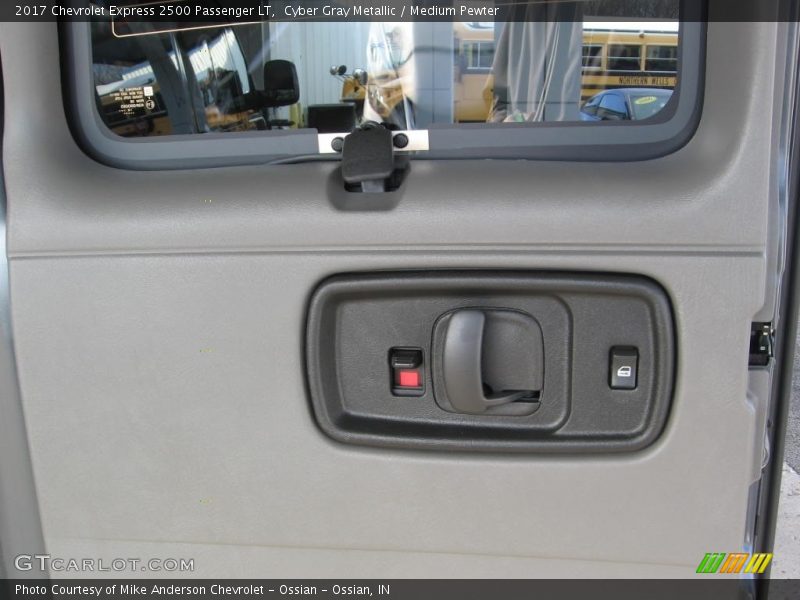 Cyber Gray Metallic / Medium Pewter 2017 Chevrolet Express 2500 Passenger LT
