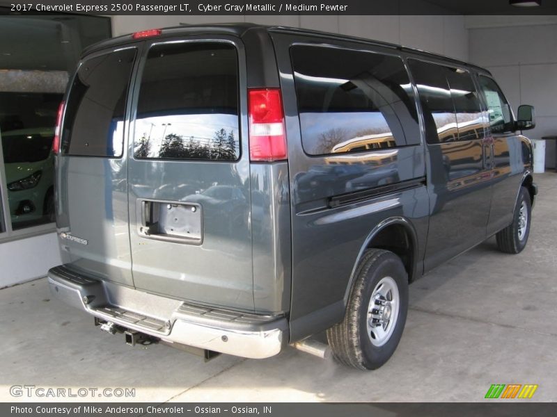 Cyber Gray Metallic / Medium Pewter 2017 Chevrolet Express 2500 Passenger LT