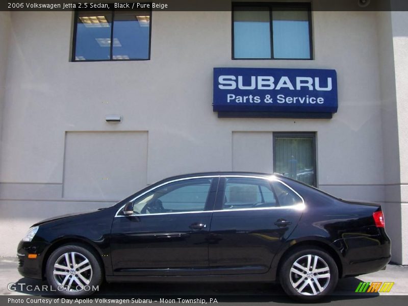 Black / Pure Beige 2006 Volkswagen Jetta 2.5 Sedan