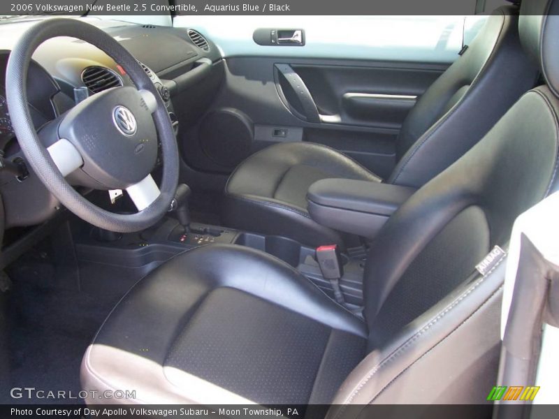 Aquarius Blue / Black 2006 Volkswagen New Beetle 2.5 Convertible