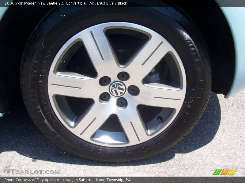 Aquarius Blue / Black 2006 Volkswagen New Beetle 2.5 Convertible