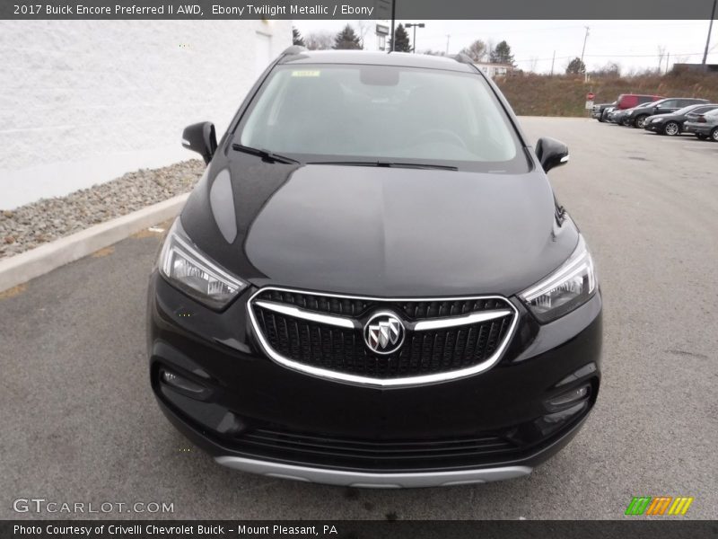 Ebony Twilight Metallic / Ebony 2017 Buick Encore Preferred II AWD