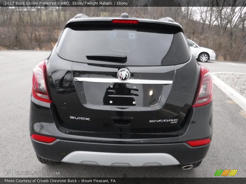 Ebony Twilight Metallic / Ebony 2017 Buick Encore Preferred II AWD