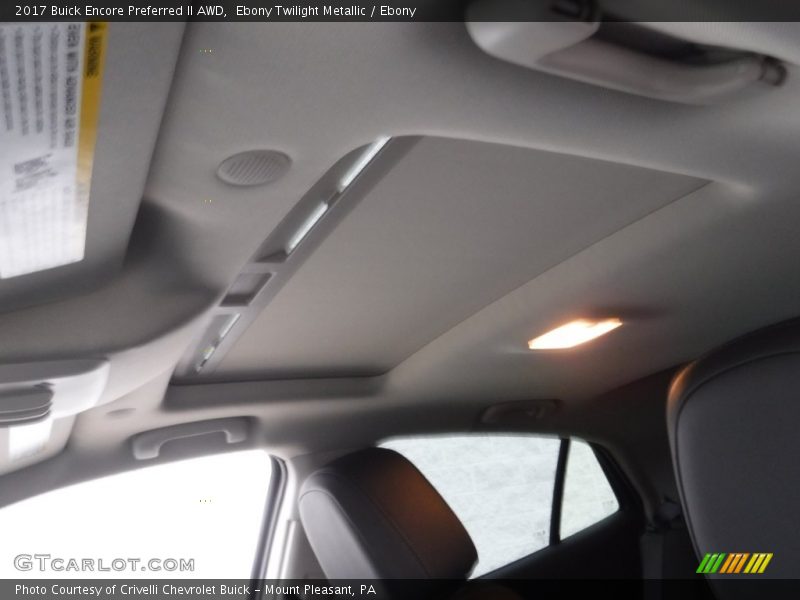 Ebony Twilight Metallic / Ebony 2017 Buick Encore Preferred II AWD