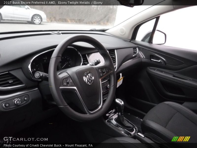Ebony Twilight Metallic / Ebony 2017 Buick Encore Preferred II AWD