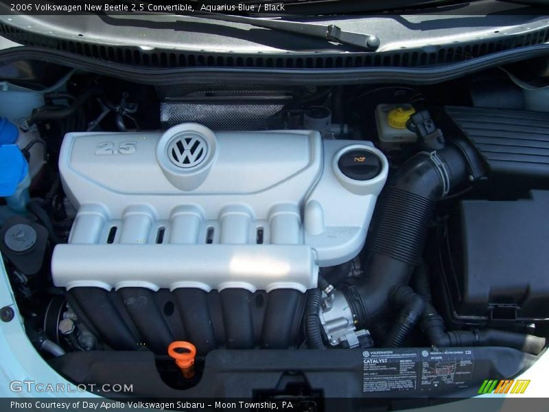 Aquarius Blue / Black 2006 Volkswagen New Beetle 2.5 Convertible