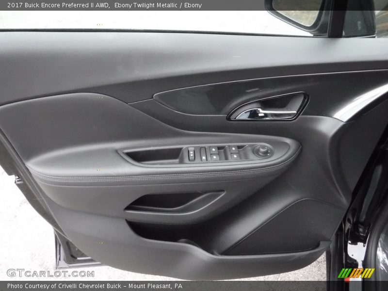 Ebony Twilight Metallic / Ebony 2017 Buick Encore Preferred II AWD