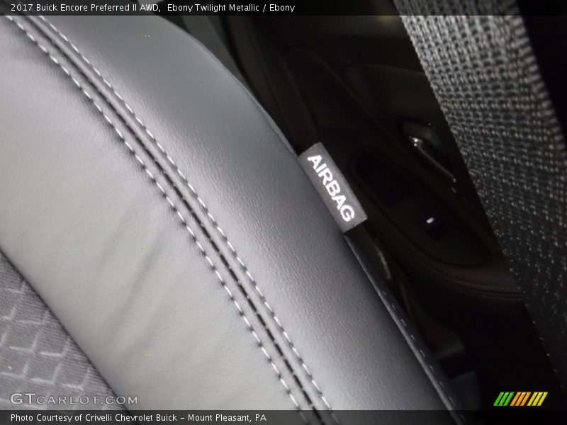 Ebony Twilight Metallic / Ebony 2017 Buick Encore Preferred II AWD