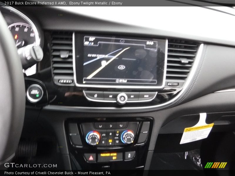 Ebony Twilight Metallic / Ebony 2017 Buick Encore Preferred II AWD