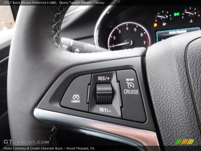 Controls of 2017 Encore Preferred II AWD