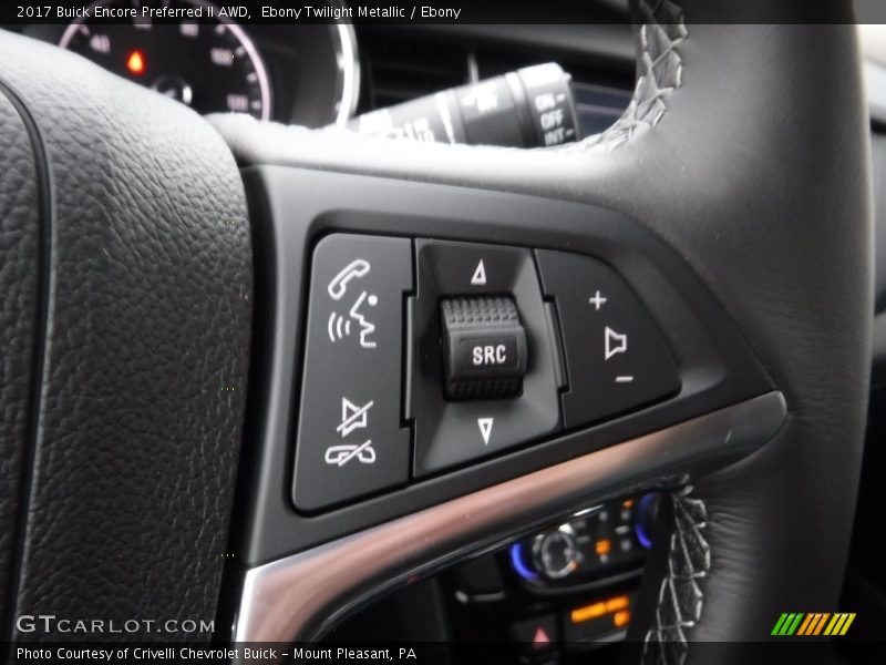 Controls of 2017 Encore Preferred II AWD