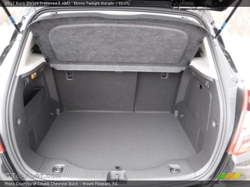  2017 Encore Preferred II AWD Trunk
