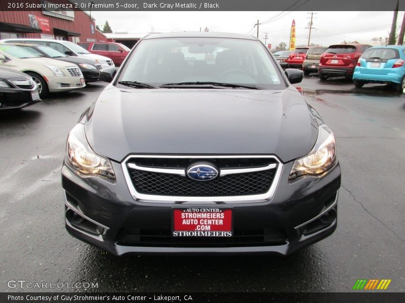 Dark Gray Metallic / Black 2016 Subaru Impreza 2.0i Premium 5-door