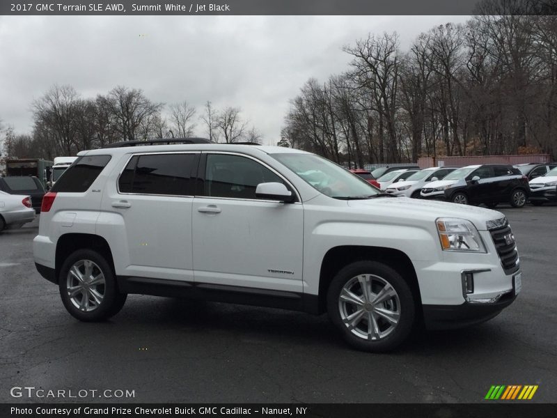Summit White / Jet Black 2017 GMC Terrain SLE AWD