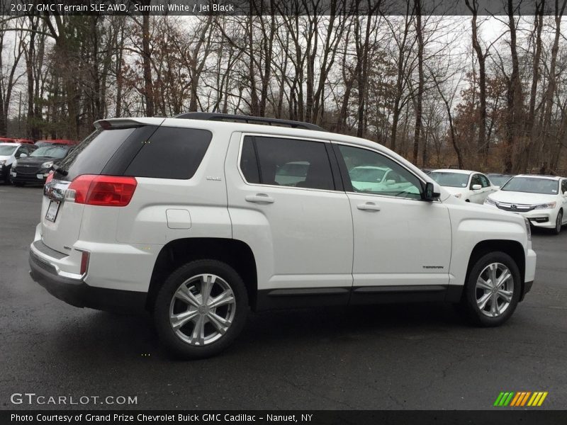 Summit White / Jet Black 2017 GMC Terrain SLE AWD