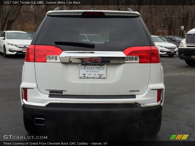 Summit White / Jet Black 2017 GMC Terrain SLE AWD