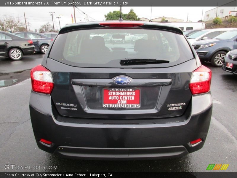 Dark Gray Metallic / Black 2016 Subaru Impreza 2.0i Premium 5-door
