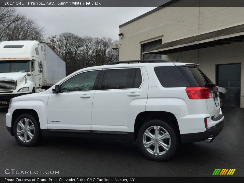 Summit White / Jet Black 2017 GMC Terrain SLE AWD