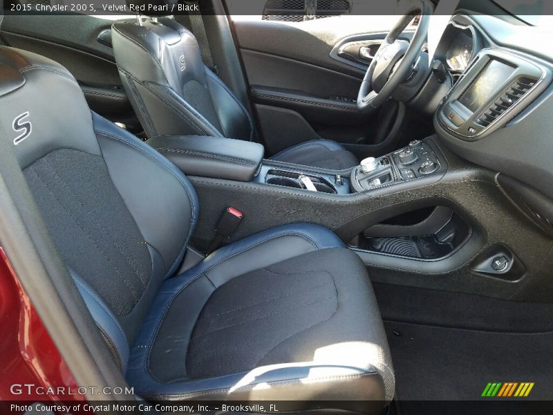 Velvet Red Pearl / Black 2015 Chrysler 200 S