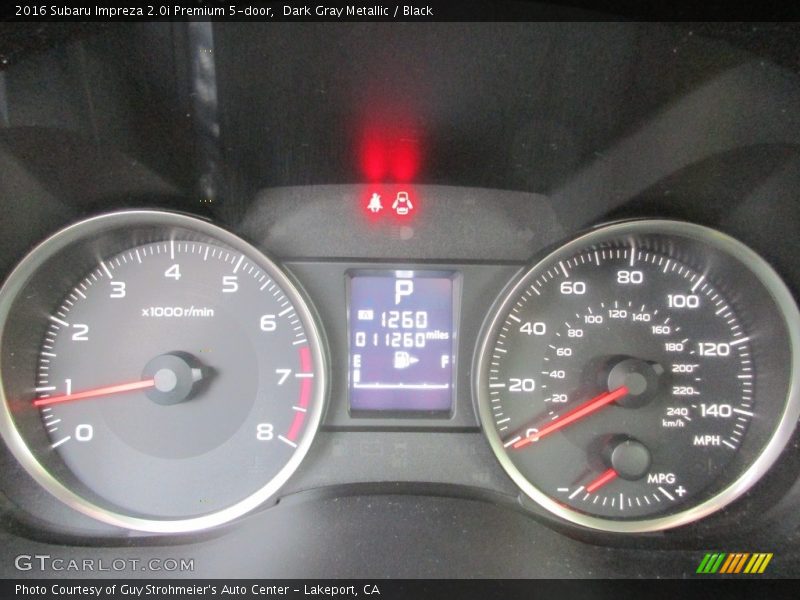 Dark Gray Metallic / Black 2016 Subaru Impreza 2.0i Premium 5-door