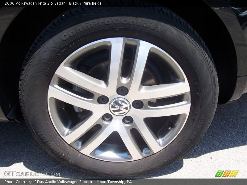 Black / Pure Beige 2006 Volkswagen Jetta 2.5 Sedan