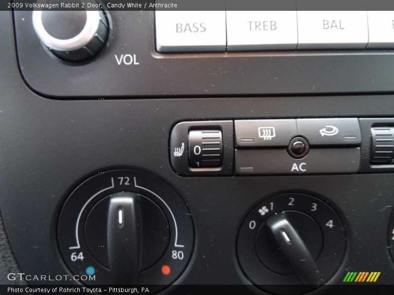 Candy White / Anthracite 2009 Volkswagen Rabbit 2 Door