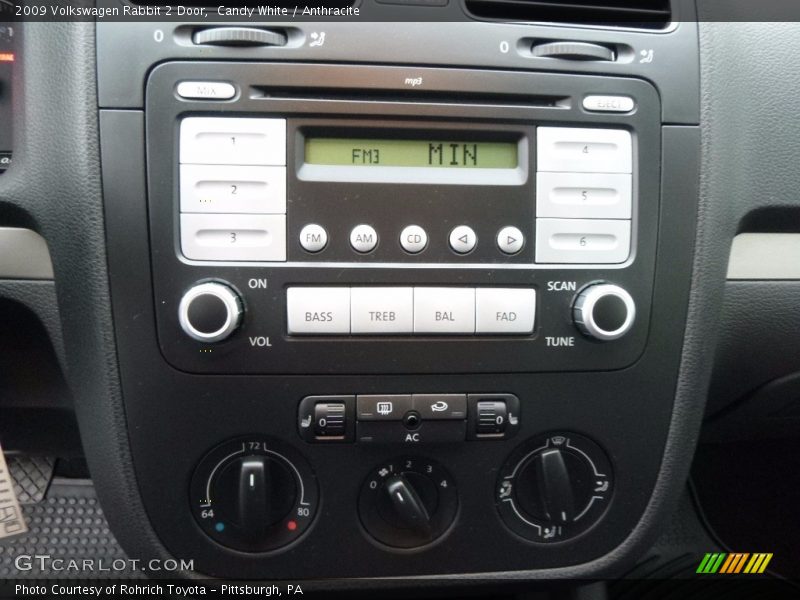 Candy White / Anthracite 2009 Volkswagen Rabbit 2 Door