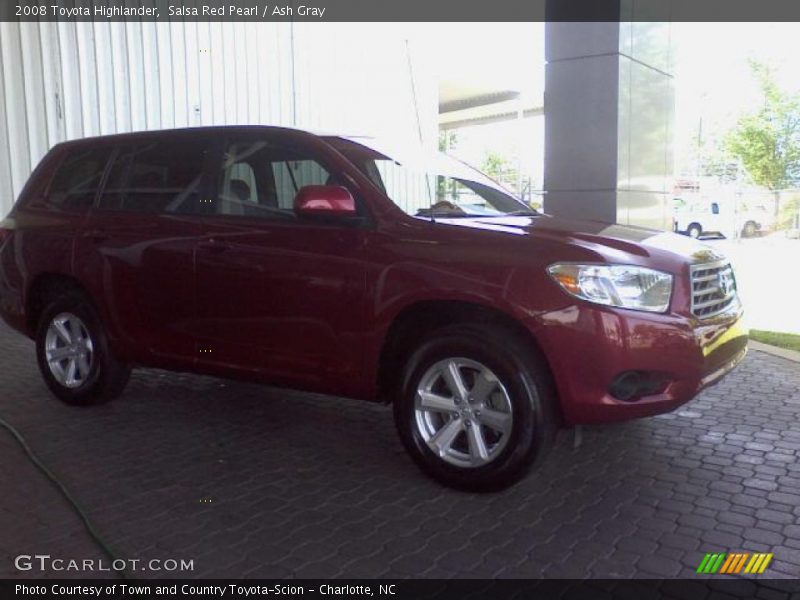 Salsa Red Pearl / Ash Gray 2008 Toyota Highlander