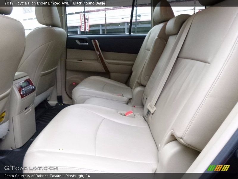 Black / Sand Beige 2012 Toyota Highlander Limited 4WD