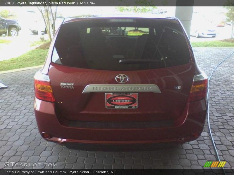 Salsa Red Pearl / Ash Gray 2008 Toyota Highlander