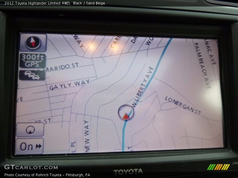 Black / Sand Beige 2012 Toyota Highlander Limited 4WD