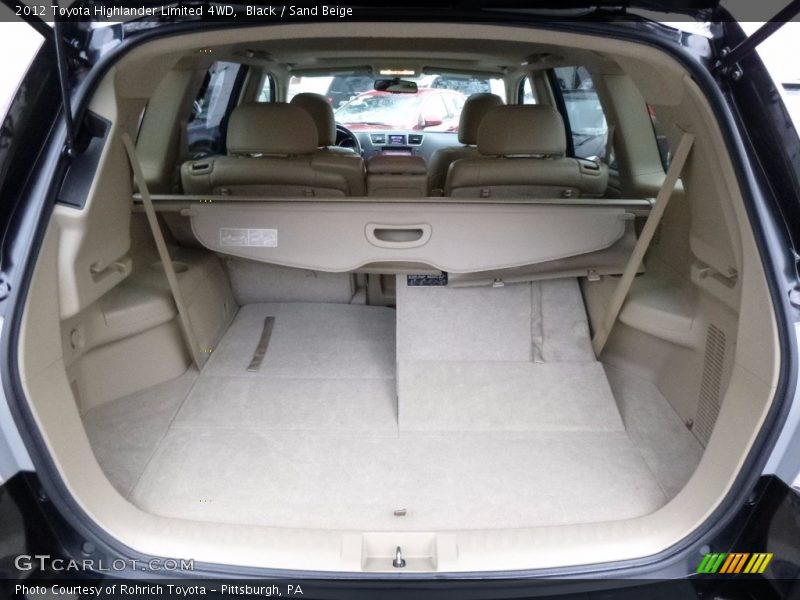 Black / Sand Beige 2012 Toyota Highlander Limited 4WD