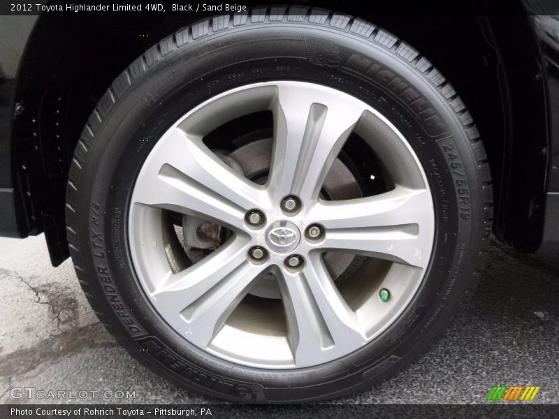 Black / Sand Beige 2012 Toyota Highlander Limited 4WD