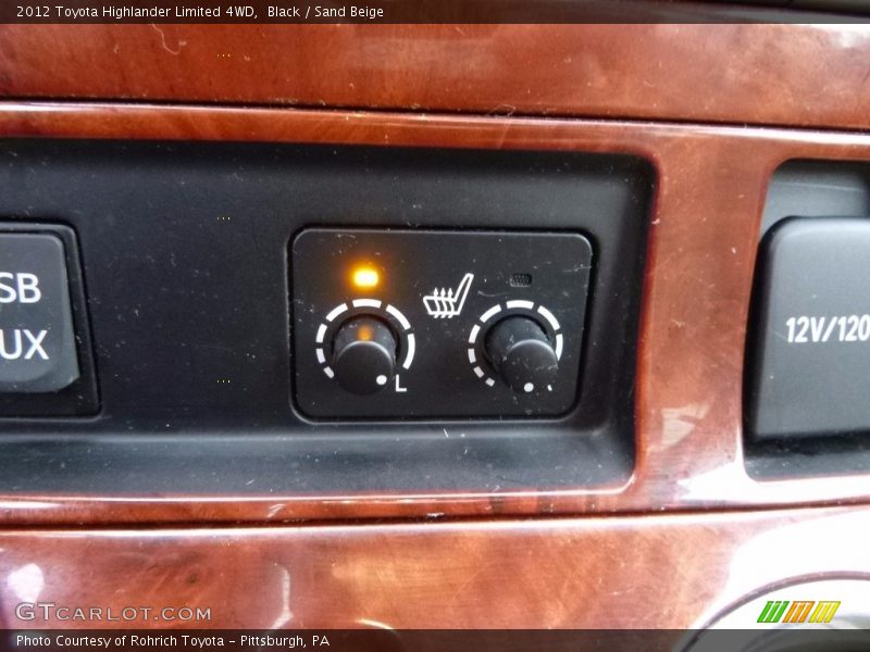 Black / Sand Beige 2012 Toyota Highlander Limited 4WD