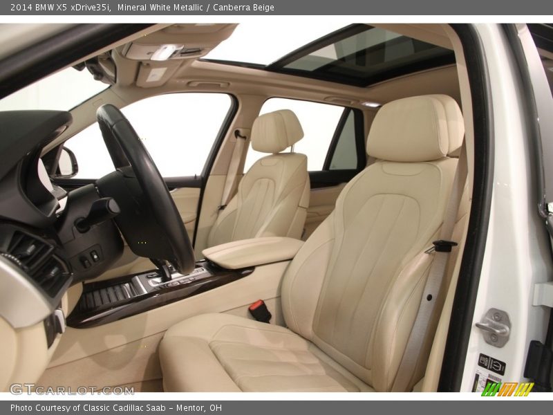 Mineral White Metallic / Canberra Beige 2014 BMW X5 xDrive35i