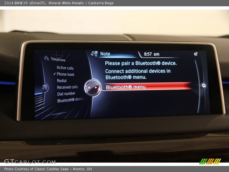 Mineral White Metallic / Canberra Beige 2014 BMW X5 xDrive35i