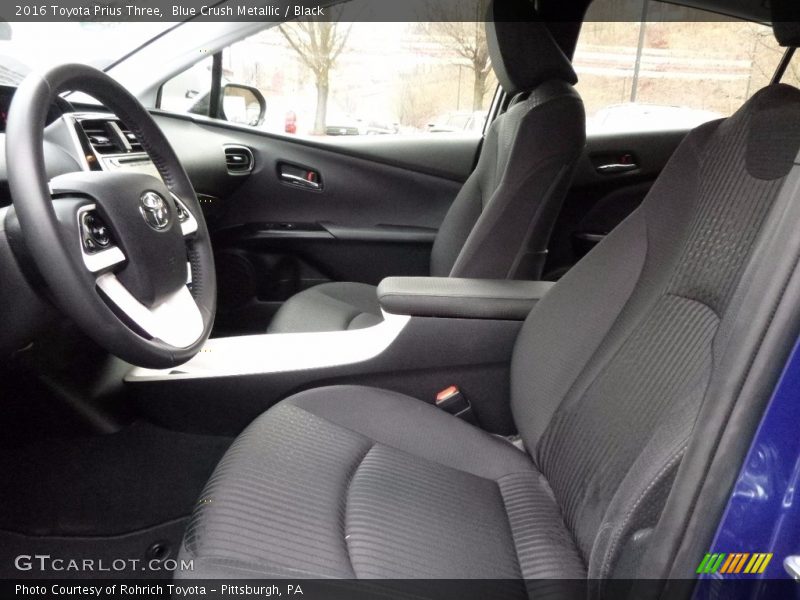 Blue Crush Metallic / Black 2016 Toyota Prius Three