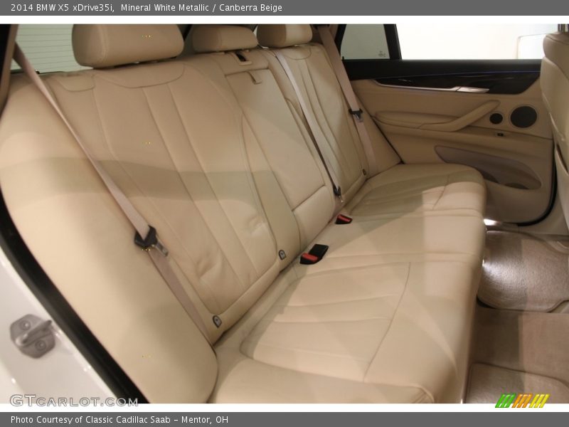 Mineral White Metallic / Canberra Beige 2014 BMW X5 xDrive35i