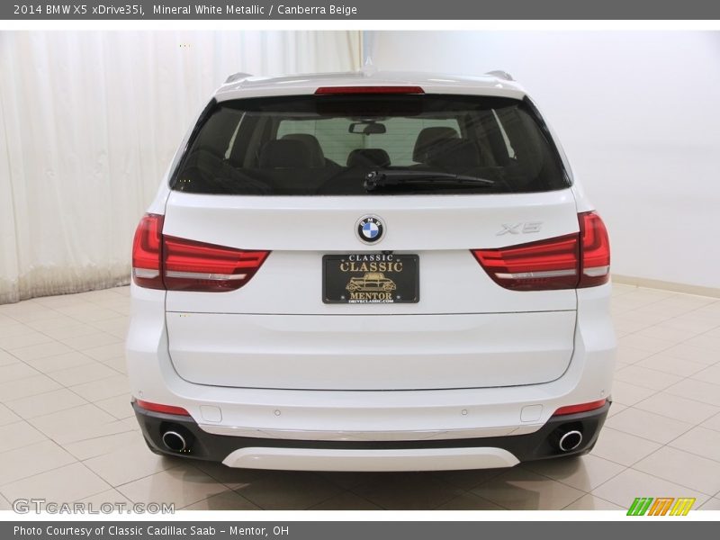 Mineral White Metallic / Canberra Beige 2014 BMW X5 xDrive35i