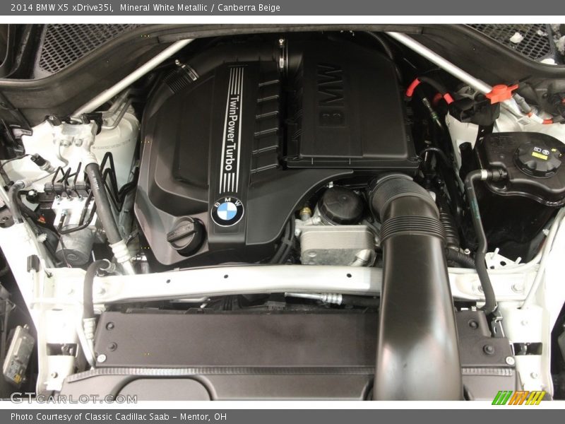 Mineral White Metallic / Canberra Beige 2014 BMW X5 xDrive35i