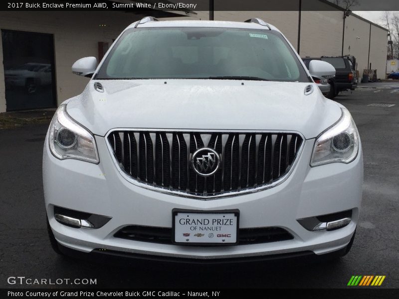 Summit White / Ebony/Ebony 2017 Buick Enclave Premium AWD