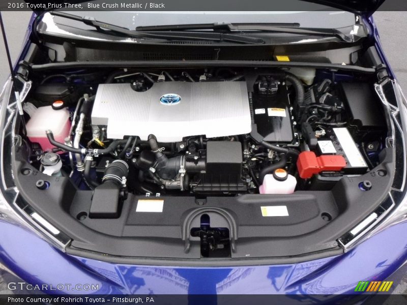 Blue Crush Metallic / Black 2016 Toyota Prius Three