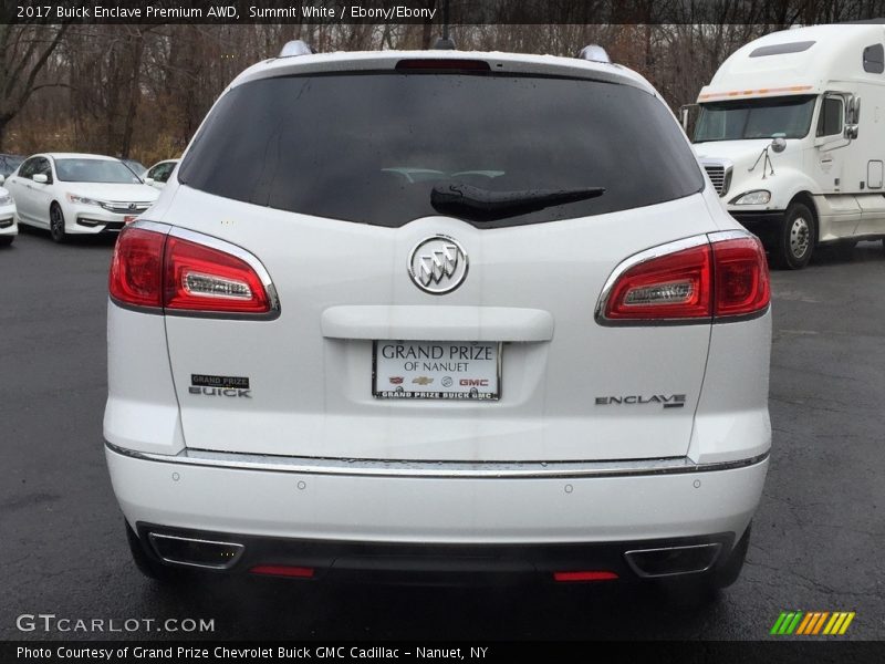 Summit White / Ebony/Ebony 2017 Buick Enclave Premium AWD