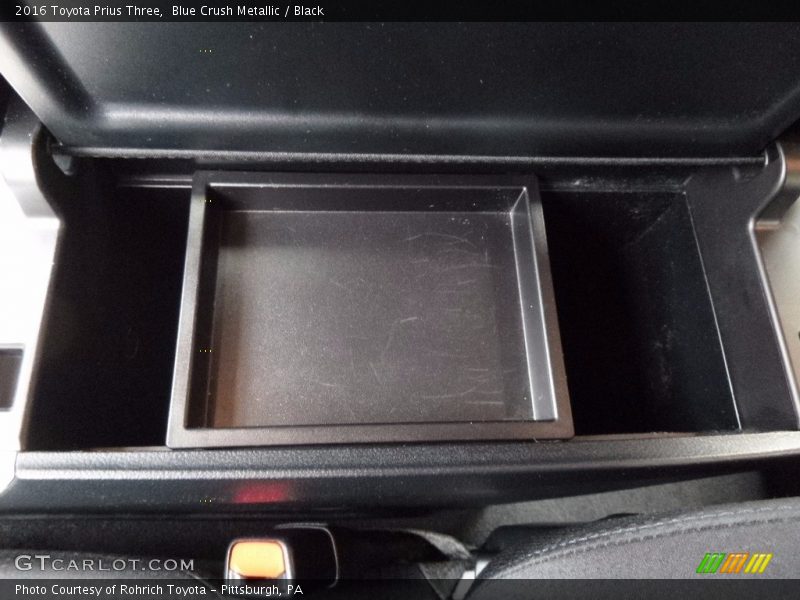 Blue Crush Metallic / Black 2016 Toyota Prius Three