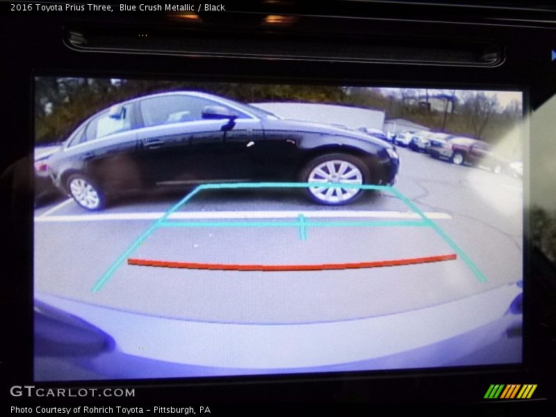 Blue Crush Metallic / Black 2016 Toyota Prius Three