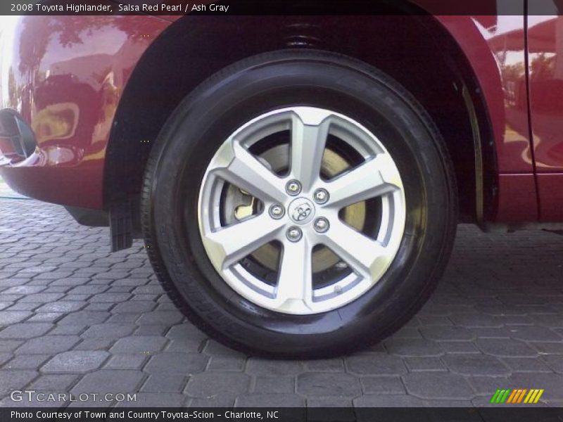 Salsa Red Pearl / Ash Gray 2008 Toyota Highlander