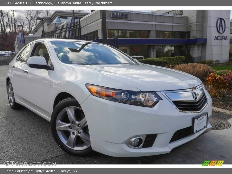 Bellanova White Pearl / Parchment 2013 Acura TSX Technology