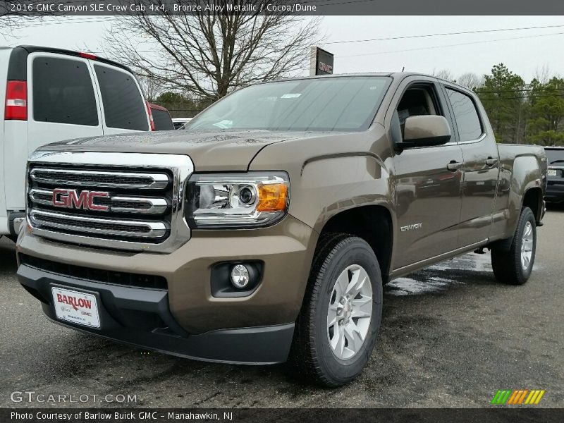 Bronze Alloy Metallic / Cocoa/Dune 2016 GMC Canyon SLE Crew Cab 4x4