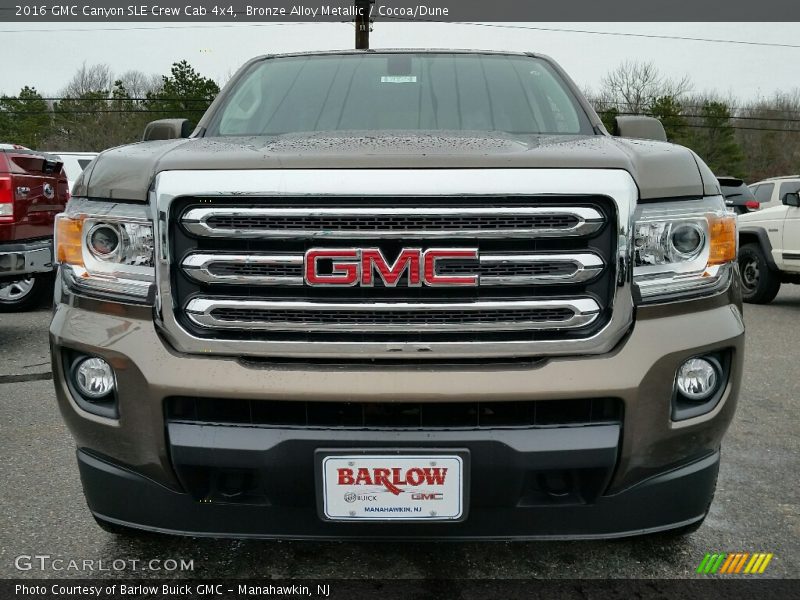 Bronze Alloy Metallic / Cocoa/Dune 2016 GMC Canyon SLE Crew Cab 4x4